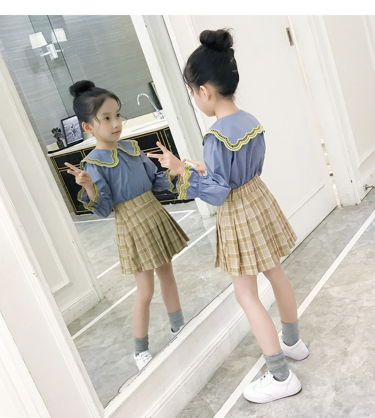 韓国ファッション子供服韓国風子供服流行のキッズ服女の子長袖可愛いシャツトップス T Educaps Com Br