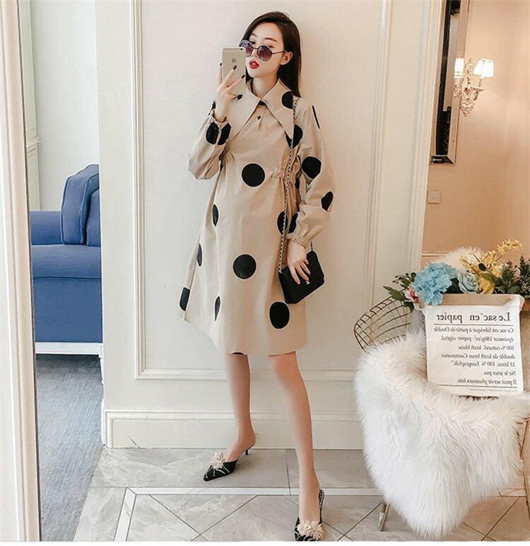 韓国モード点稟質のそり長袖ワンピースマタニティウェア T Nobhillmusic Com