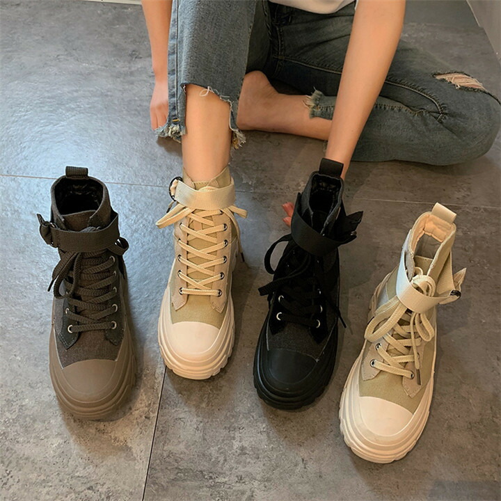 色登場 韓国ファッション レディース マーティンブーツ 女性 シングルブーツ ワイルド ブーツ T Giosenglish Com