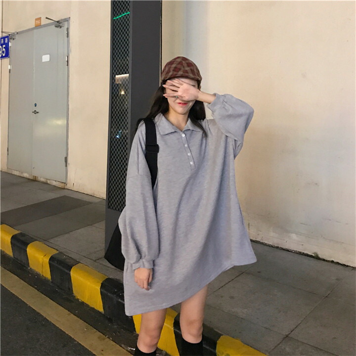 ファッション カレッジ風 スウェット ワンピース 長袖 ミニスカート T Marcsdesign Com
