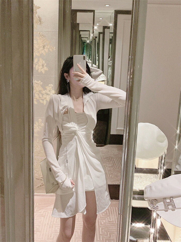 合わせやすい服で レトロ 香港イレギュラー エレガント長袖 シャツワンピ ワンピース ファッション T Giosenglish Com