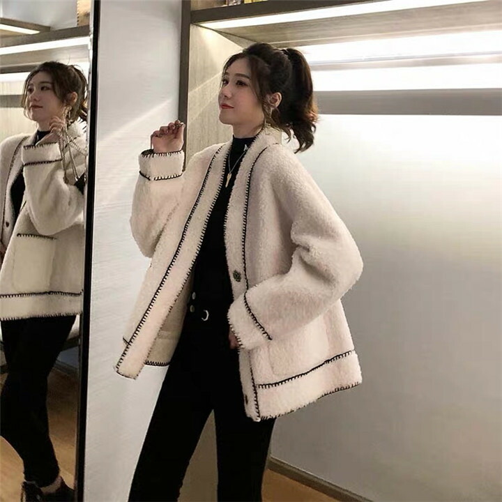 此のごろから使える 韓国 Vのどくび ムートンコート 遊撃手身の長 安楽 単科大学旧例 トップス T Nobhillmusic Com