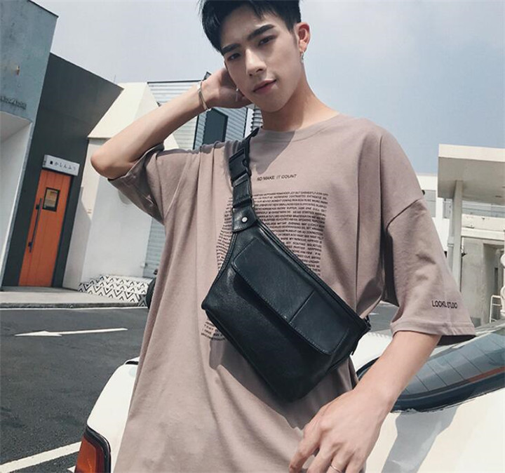 楽天市場 韓国 メンズバッグ トレンド ファッション チェストバッグ 個性 ハンサム ウエストバッグ T グリンファクトリー