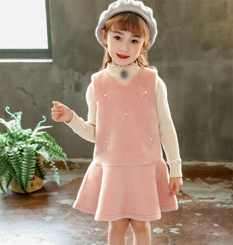 楽天市場 韓国 蝶結び可愛い系ワンピースベストスカート韓国語子供服フリル刺繍ジッパー T グリンファクトリー