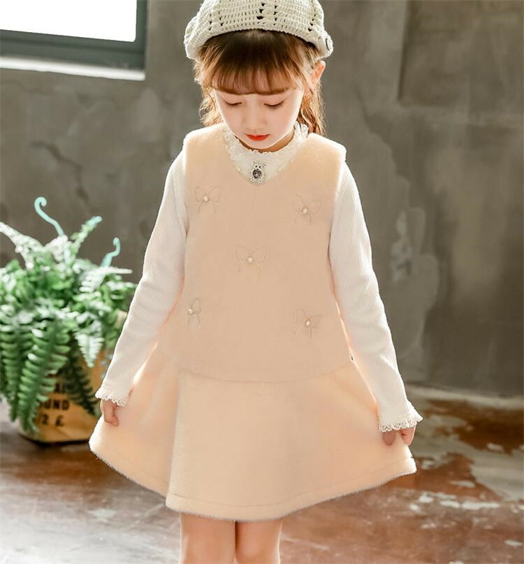 楽天市場 韓国 蝶結び可愛い系ワンピースベストスカート韓国語子供服フリル刺繍ジッパー T グリンファクトリー