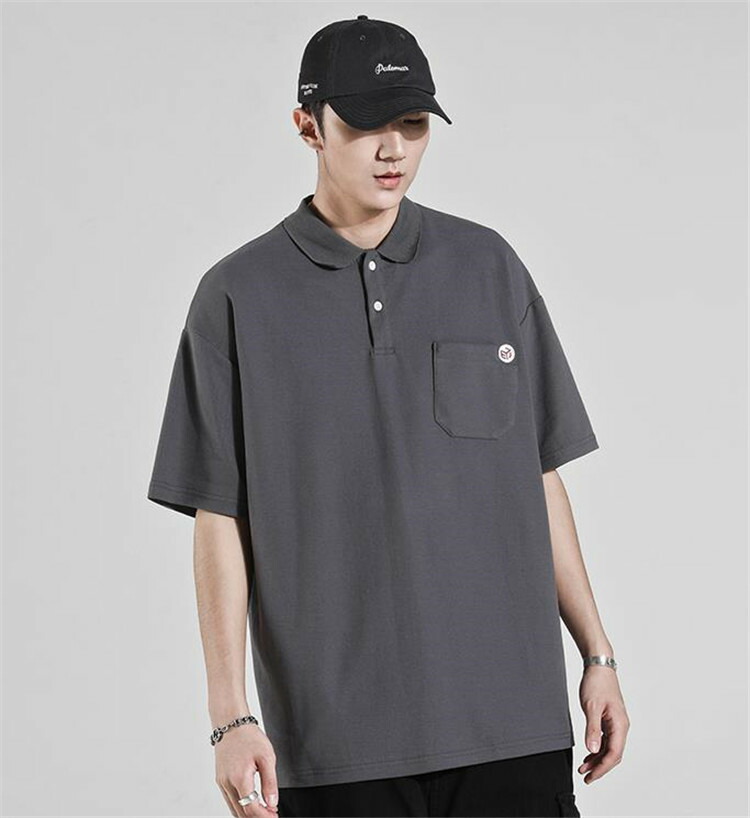 華やか シンプル ラペル Tシャツ 半袖 ポロシャツ メンズ トレンド 原宿ボーイフレンド 五分袖 T Educaps Com Br