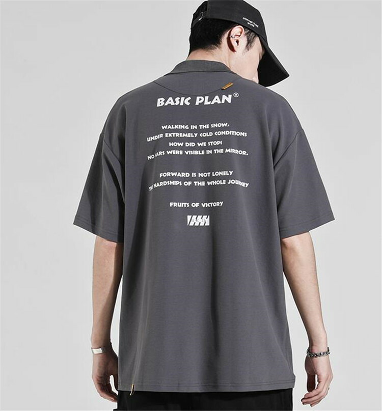 華やか シンプル ラペル Tシャツ 半袖 ポロシャツ メンズ トレンド 原宿ボーイフレンド 五分袖 T Educaps Com Br