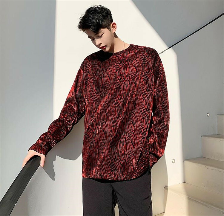 楽天市場 服先取り ゼブラ柄 織り ラウンドネック アンダーシャツ メンズ トップス シャツ T グリンファクトリー