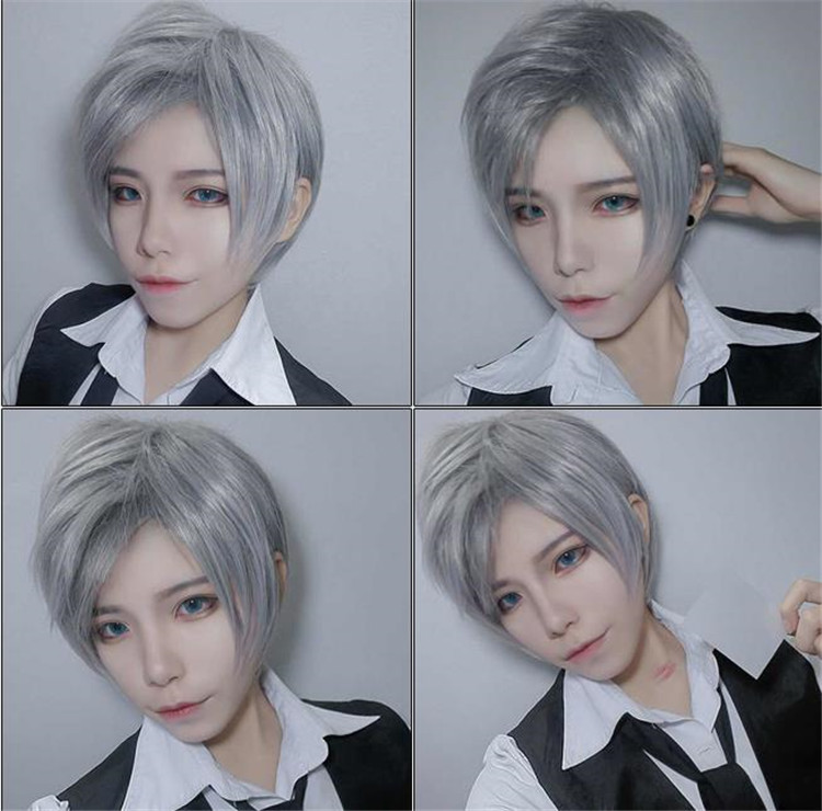 楽天市場 お急ぎくださいウィッグ アニメ コスプレ フェイクヘア 個性 ショートヘア シンプル T グリンファクトリー