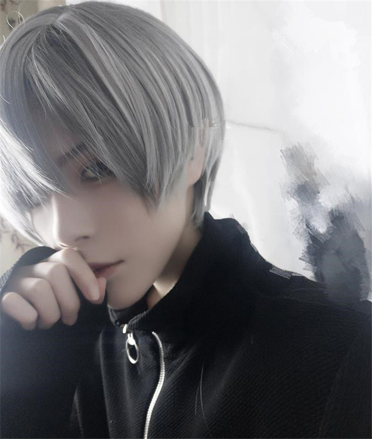 ショートヘア ウィッグ サイドスプリット ショートストレートヘア スーパーハンサム T Educaps Com Br