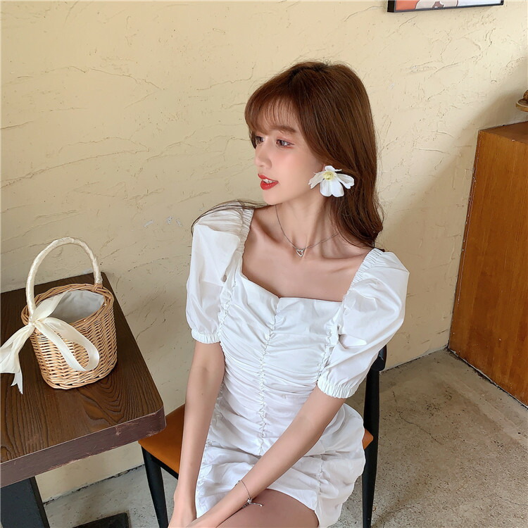 セクシー ミニスカート パフスリーブ ワンピース プリーツ タイトスカート T Educaps Com Br