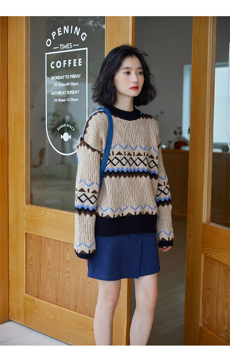 気持ちいい布地 韓国ファッション ニット 緩い 快適 セーター 可愛い系 おしゃれ スタイル T Marcsdesign Com