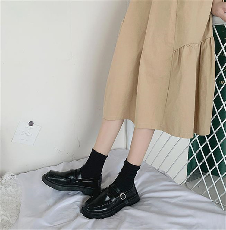 今年売れてます 韓国ファッション 革靴 ふかふかしたなめし すべすべ 英国 レトロ 学校風 T Nobhillmusic Com