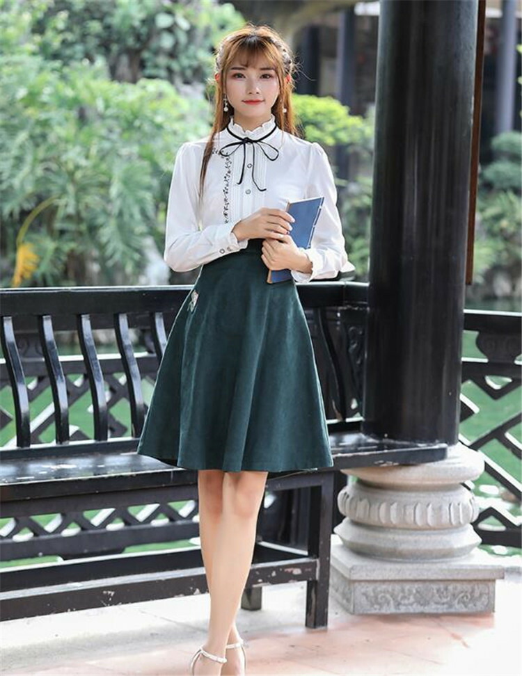 使い心持ち桁違い 韓国流行り物 美術 ギャザリング か細い填る 刺繍 無上 トップス ミニスカート T Hotjobsafrica Org