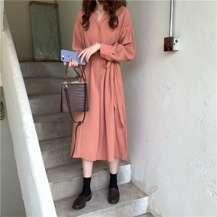 個性的 ゆったり Vネック 腰を括る シャツ ワンピース T Giosenglish Com