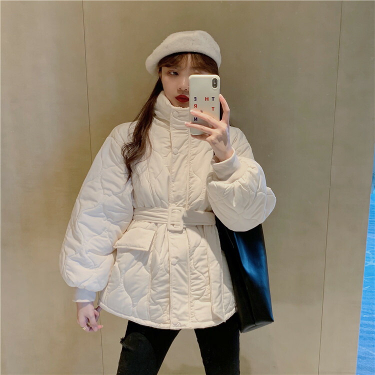 人目を引く美人スタンドカラー 単体ボタン腰を括る パン服 コート厚手 おしゃれシンプル T Educaps Com Br