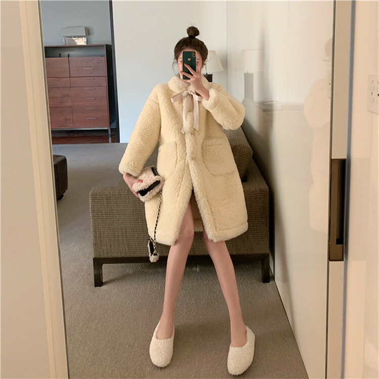 ナチュラルでシンプルなデザイン 韓国ファッション厚手ファー コート 可愛い系 チェスターコート T Giosenglish Com