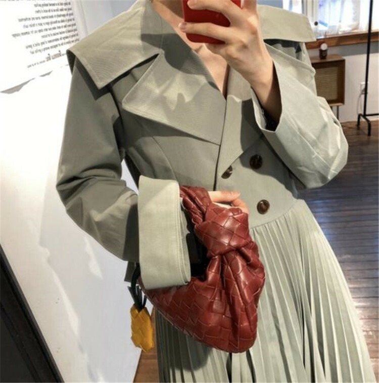 研くされた影韓国流行り物プリーツ バンディング ダブルボタンロングセクションコート T Doorswindowsstairs Co Uk