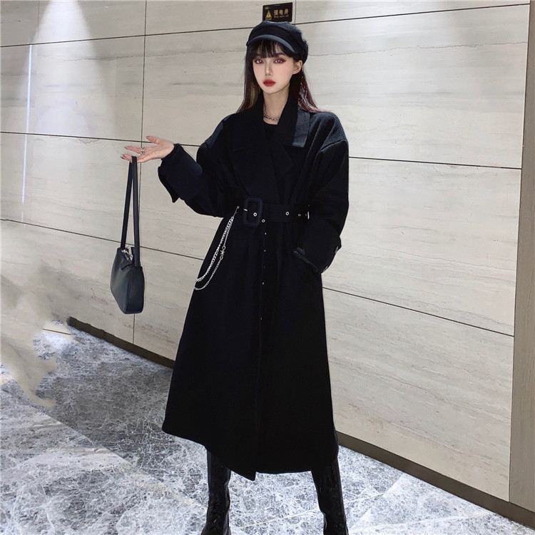 韓国流行り物 バンド付 レトロ オーバコート コート T Hotjobsafrica Org