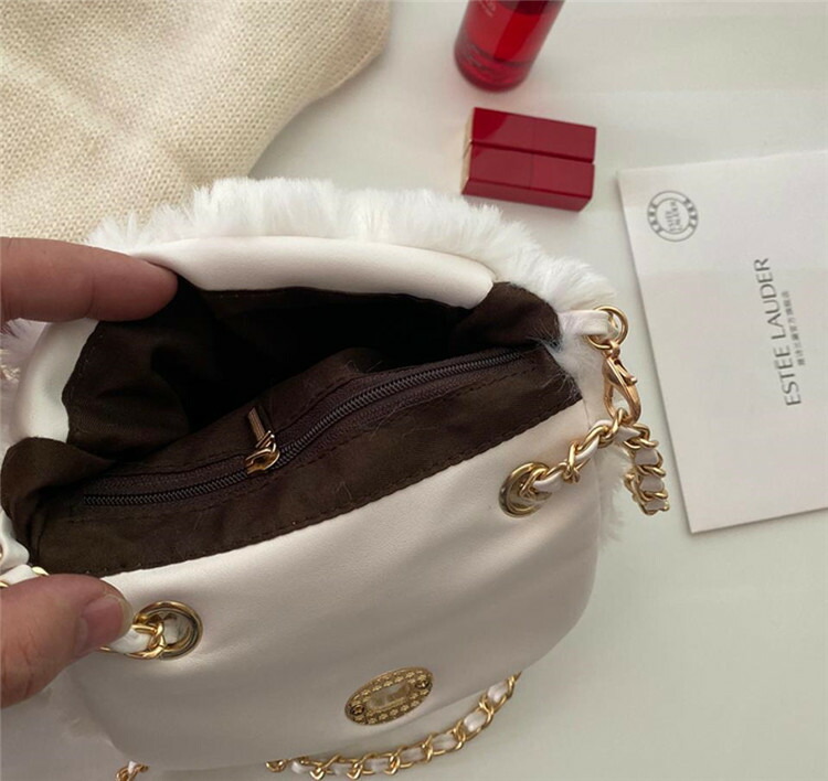 韓国流行り物 子羊の体毛 ひし形映像 ショルダーバッグ むき出し 動向 素的組立 可愛い T Foxunivers Com