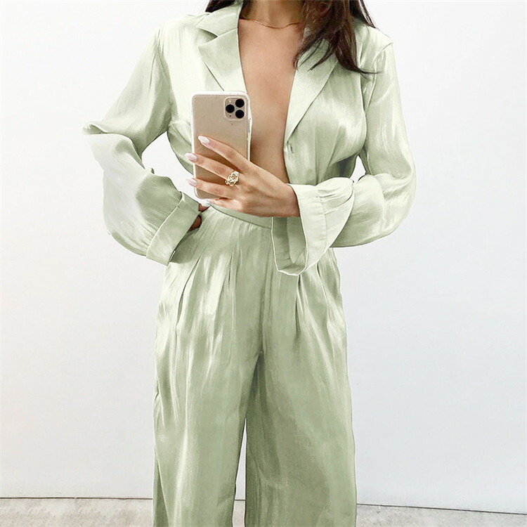 これが大好きです 韓国ファッション セクシー カジュアル スーツ 2点セット ヨーロッパ カーディガン T Konsepnews Com