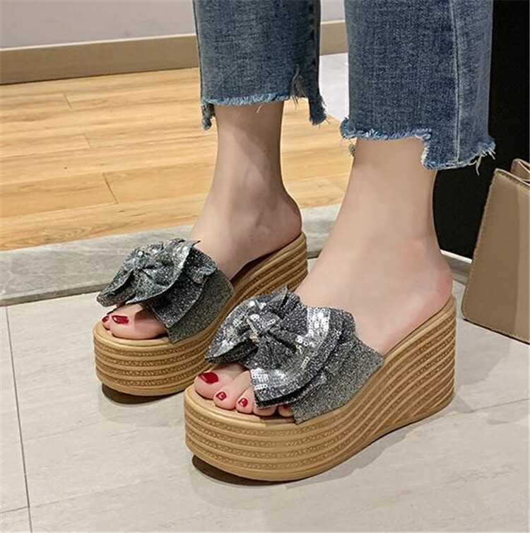 素敵なデザイン 韓国ファッション 蝶結び トレンド ストリート モンジケーキ 厚底 一言 砂とスリッパ T Marcsdesign Com