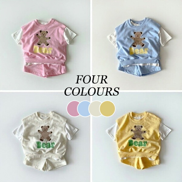 キッズ 子供服 韓国子供服 ベビー服 可愛いロンパース 半袖 クマ T Corcoranglass Com
