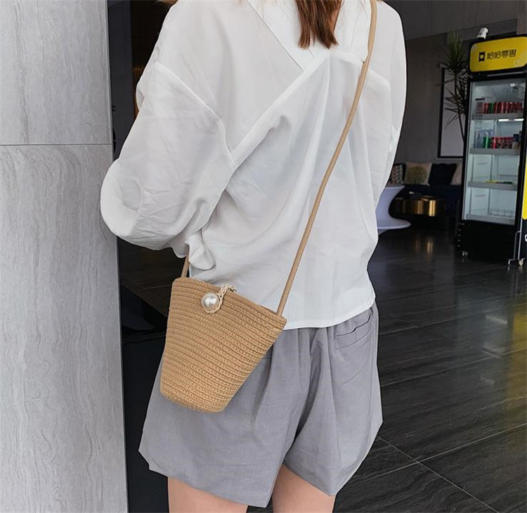 裂地 荷い鞄 麦わらバッグ 斜めバッグ 韓国語 ワン肩先 トラヴェル T Foxunivers Com