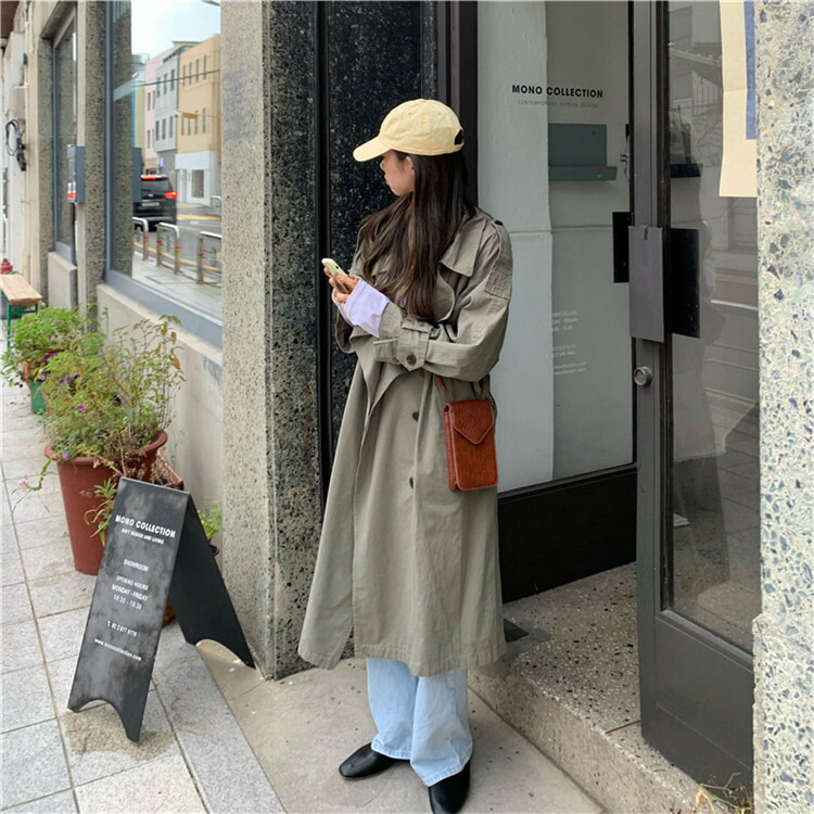 ニーハイ 韓国流行り物 緩緩 レトロ トレンチ被風 コート T Hotjobsafrica Org