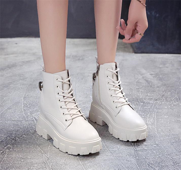 ブリティッシュスタイル 厚底 可愛い系 インターナル増加 ショートブーツ シングルブーツ カジュアル T Educaps Com Br