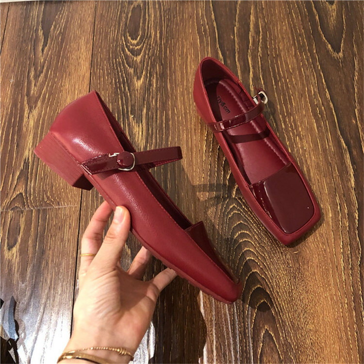 シングルバックル メアリージェーン ソフトパテントレザー シングルシューズ T Hotjobsafrica Org