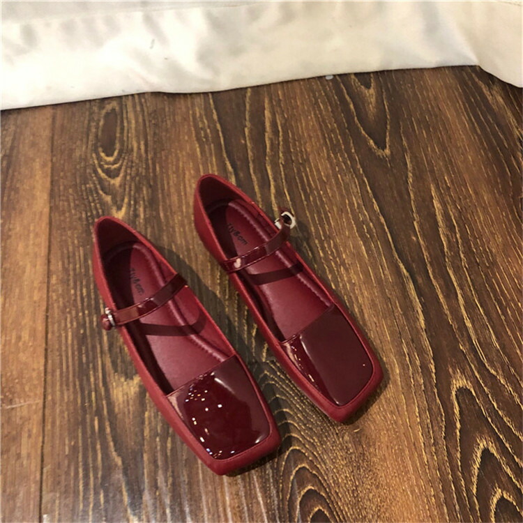 シングルバックル メアリージェーン ソフトパテントレザー シングルシューズ T Hotjobsafrica Org