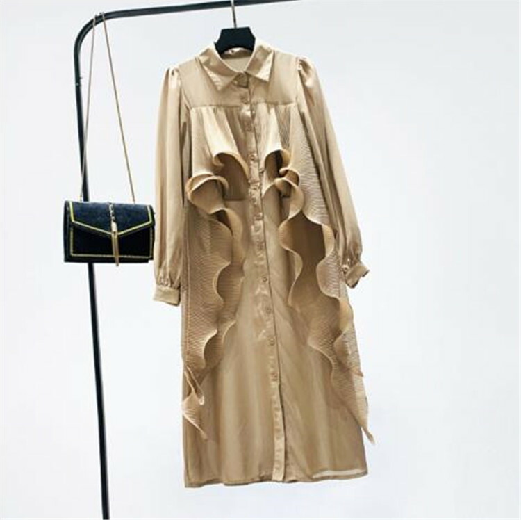 ワンピース シャツワンピ 長袖 カジュアル ゆったり T Marcsdesign Com