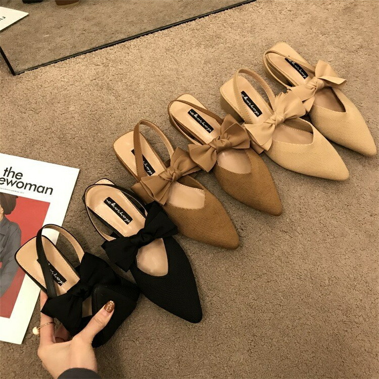 海外セレブ おしゃれ 蝶結び ポインテッドトゥ ニット トウシューズ 厚手のハイヒール T Giosenglish Com