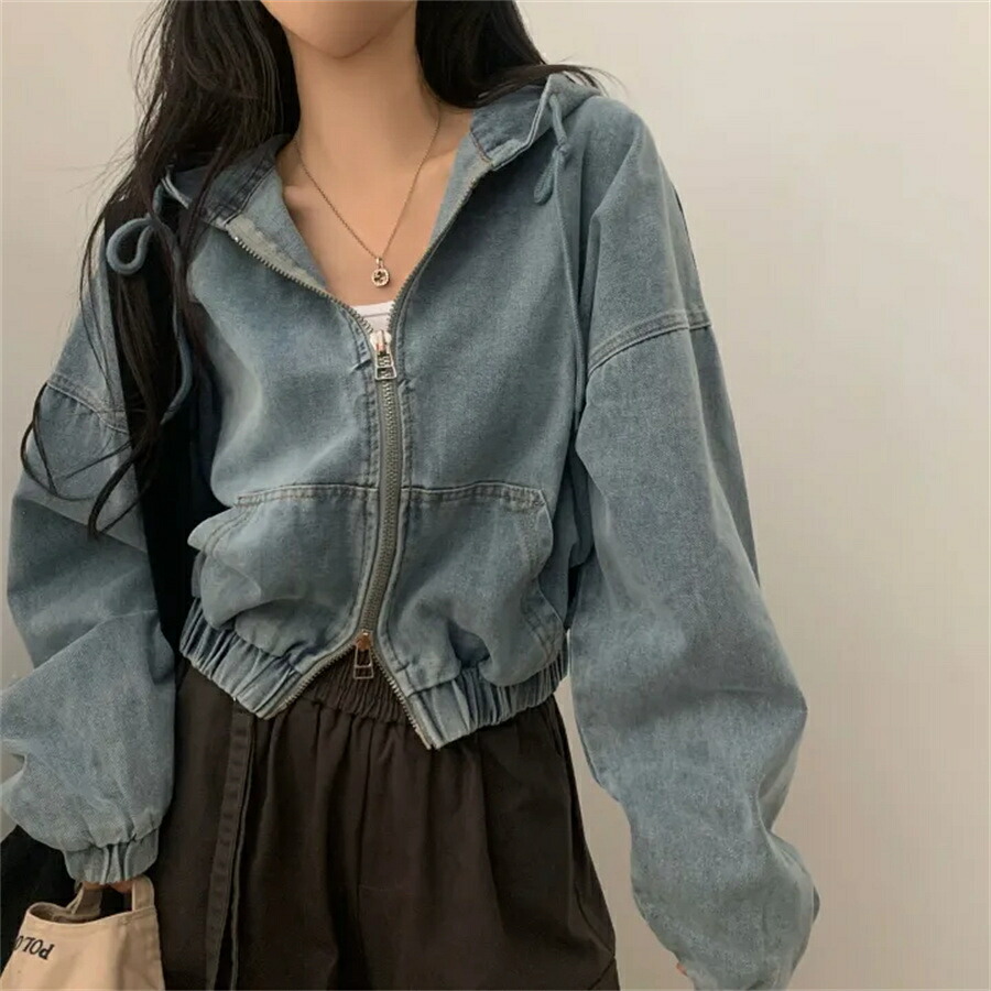 韓国風デニムジャケット (T)