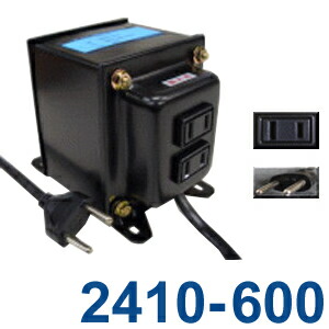 変圧器 外国で 旅する 落ちこむトランス状態 600W 日本製 AC220-240V⇒降圧⇒100V TGK2410-600 (to6a030)【国内不可】