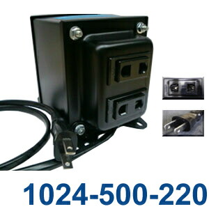変圧器 外国で 旅する 繰り上げるトランス状態 500W 日本製 AC100V⇒昇圧⇒220V  TGK1024-500-220 (to6a044)