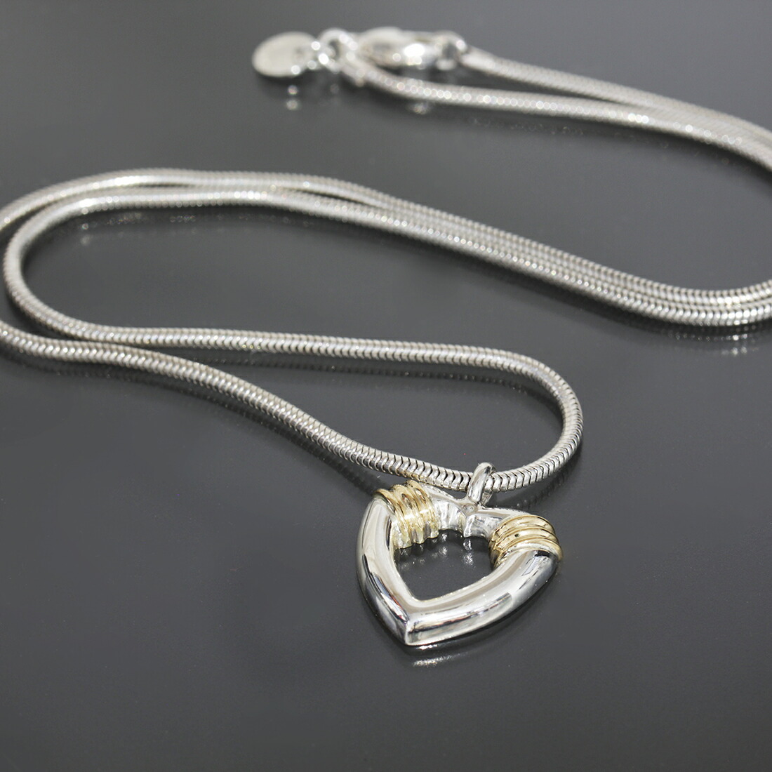 希少　Tiffany&Co. ラブバグズ　コンビネックレス　K18 925 極美品】Tiffany ティファニー K18 SILVER コンビ ネックレス