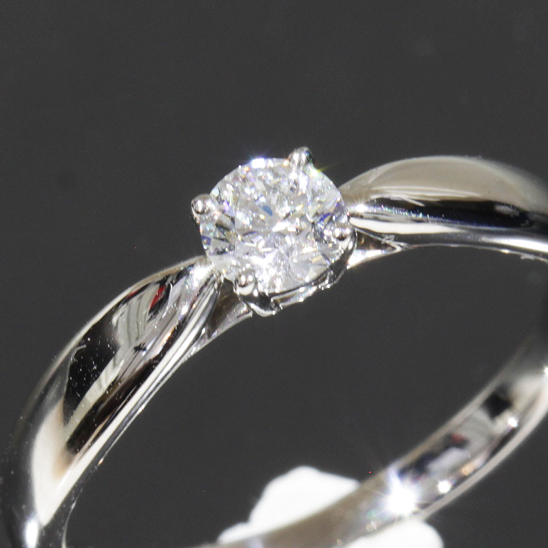 ティファニー ダイヤ 0.24ct ハーモニー リング 9号 pt950 仕上済●指輪 ソリテール 新品仕上済 TIFFANY＆Co. 6518A【中古】｜グリズリー