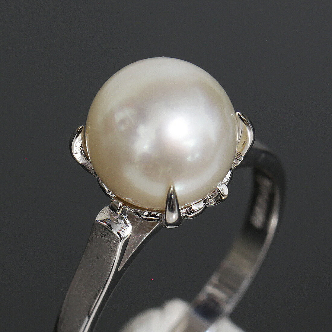 TASAKI　タサキ　指輪　リング　K14WG　シルバー　パール約8.3mm TASAKI タサキ 指輪 リング K14WG シルバー パール約8.3mm