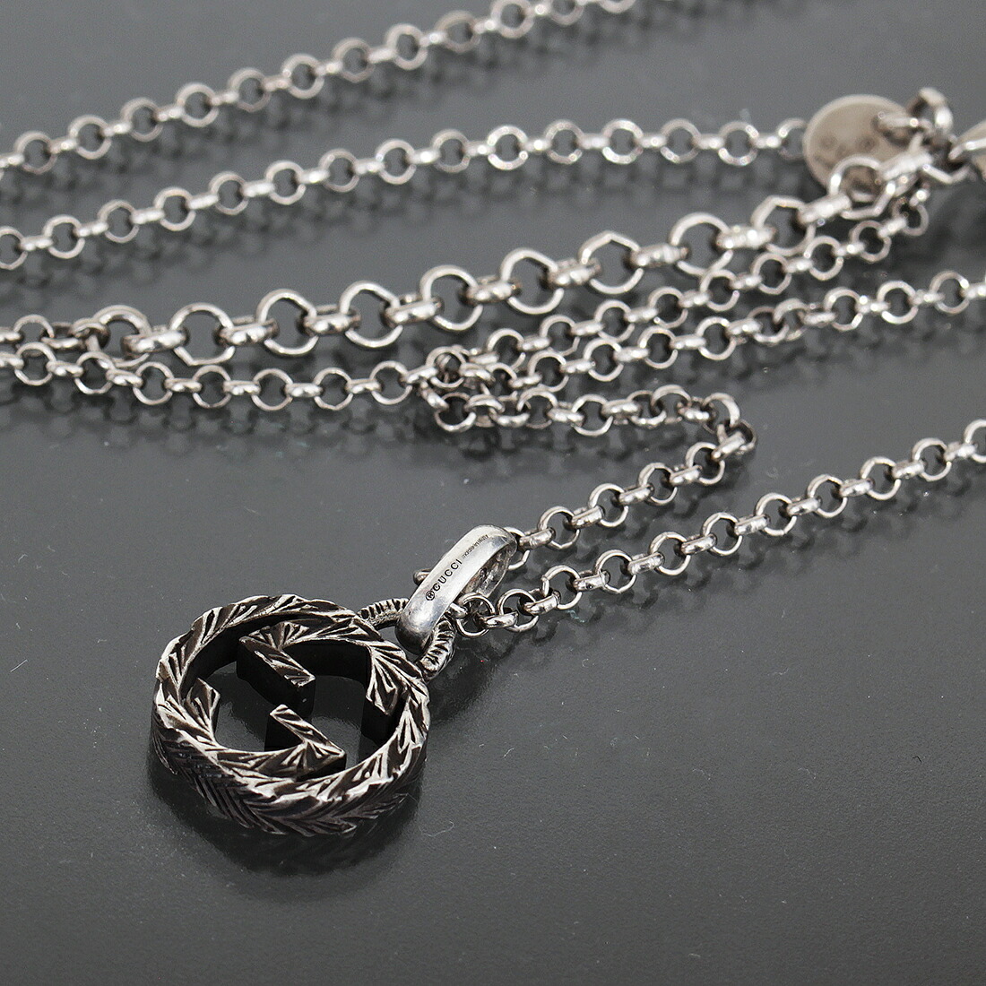 GUCCI 新品同様品　ウロボロスネックレス　ラージsilver 付属品 グッチ ネックレス アクセサリー メンズ ウロボロス