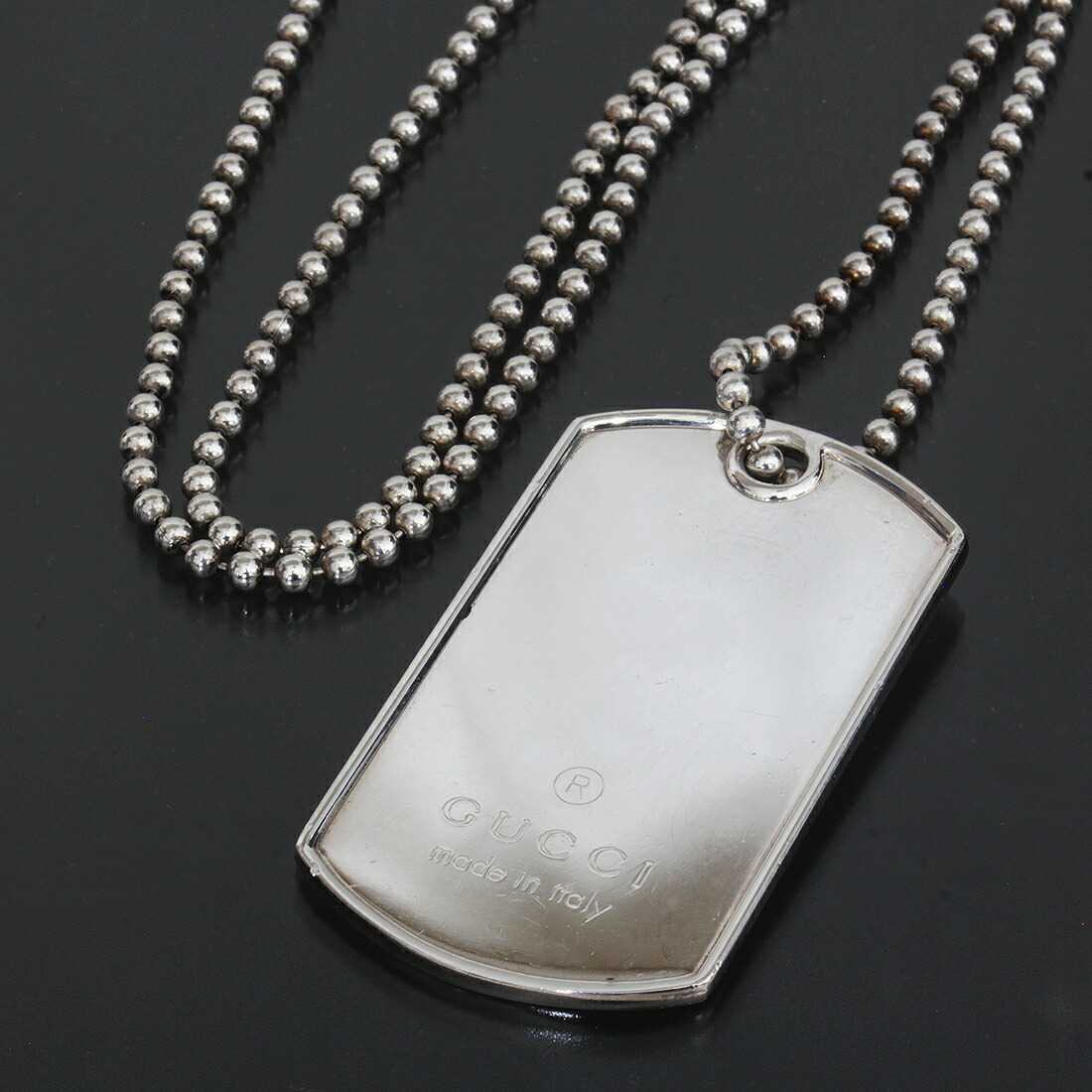 楽天市場】【ジュエリー】GUCCI グッチ ドッグタグ ロゴ プレート
