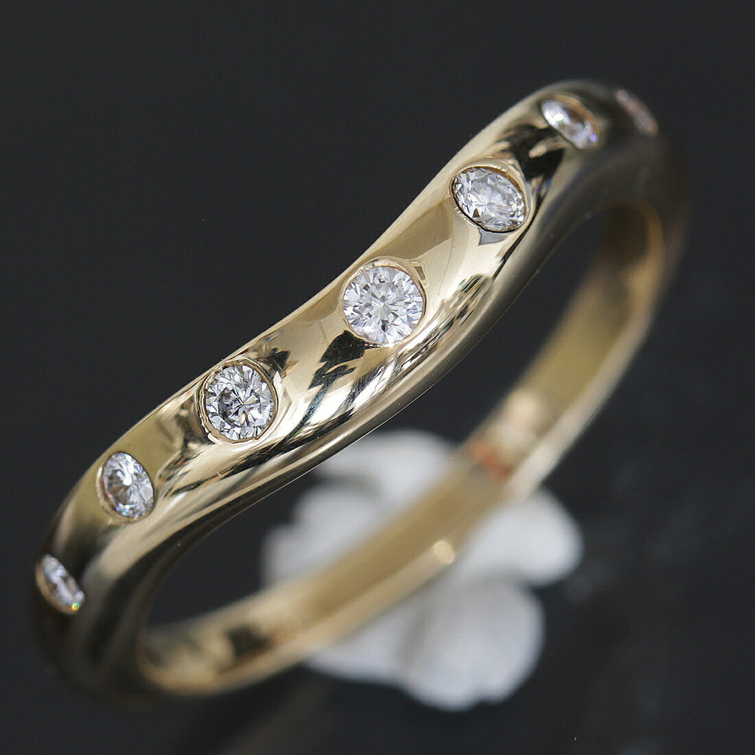 ティファニー ノーツ ルシダ バンド リング 19号 pt950 メンズ 3mm