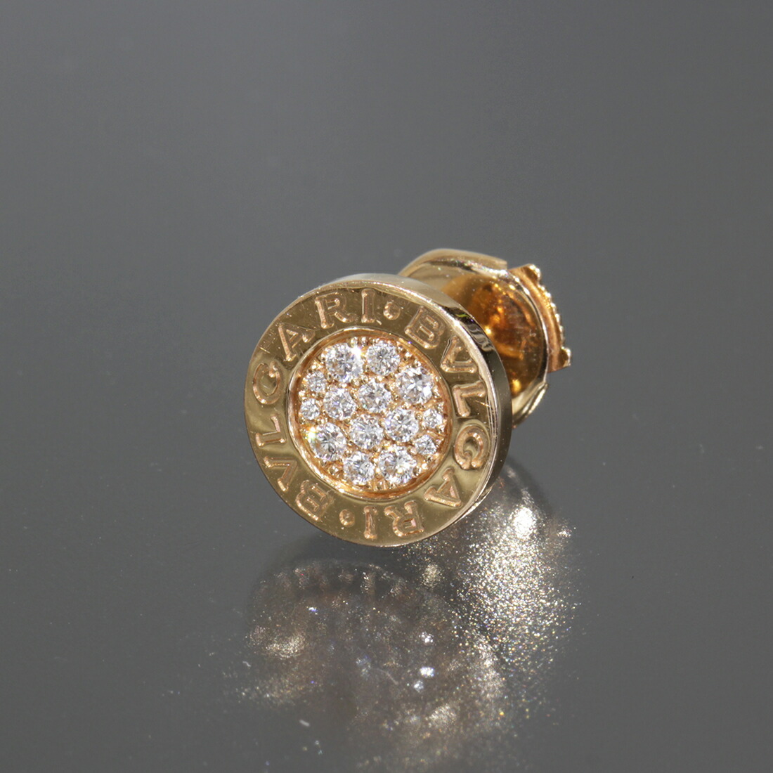 新品未使用ブルガリ K18PGダイヤモンド スタッズ　ピアス ブルガリブルガリ BVLGARI ブルガリ ピアス 18金 K18ピンクゴールド ダイヤモンド