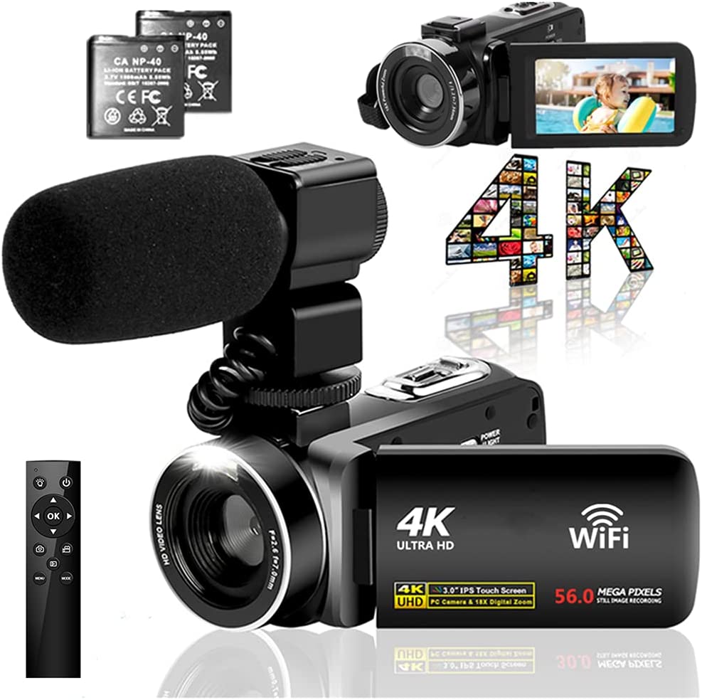 楽天市場】ビデオカメラ 2.7K デジタルカメラ 外付けマイクIR夜視機能