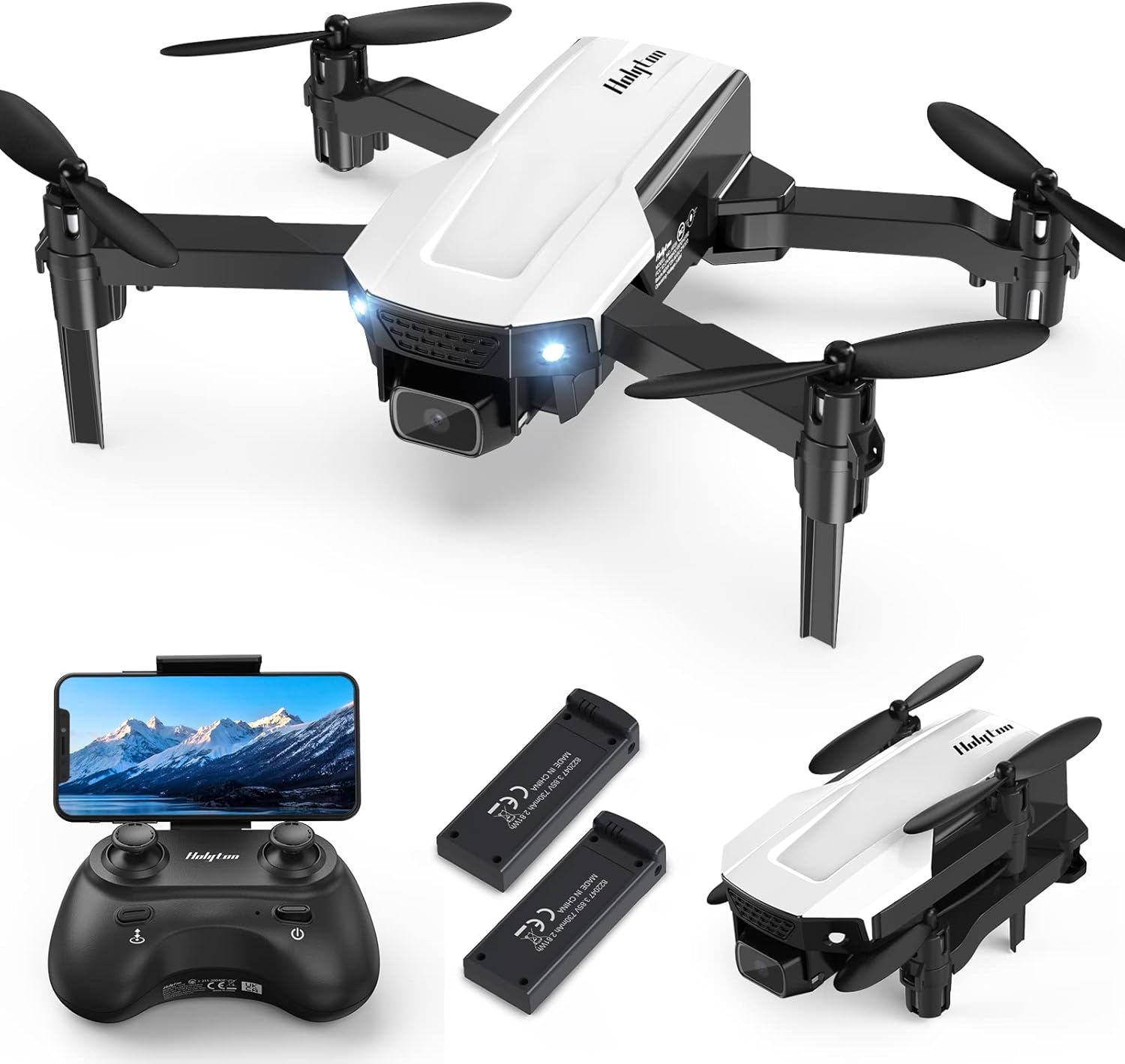ドローン カメラ付き 折り畳み式 1080P高画質 小型 こども向け WiFi FPVリアルタイム バッテリー2個付き 放り投げ飛行  AOM-84