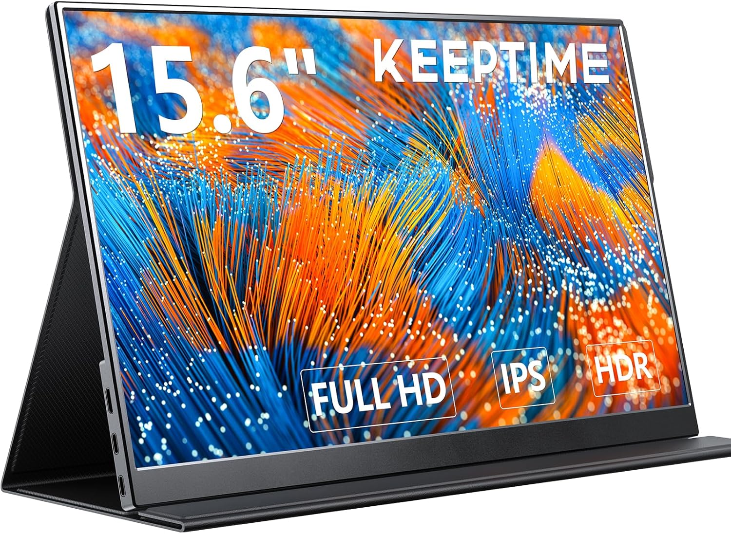 モバイルモニター 15.6インチ ポータブルモニター IPS液晶パネル 非光沢画面 薄型 軽量 マグネット保護カバー付き モバイルディスプレイ APC-021