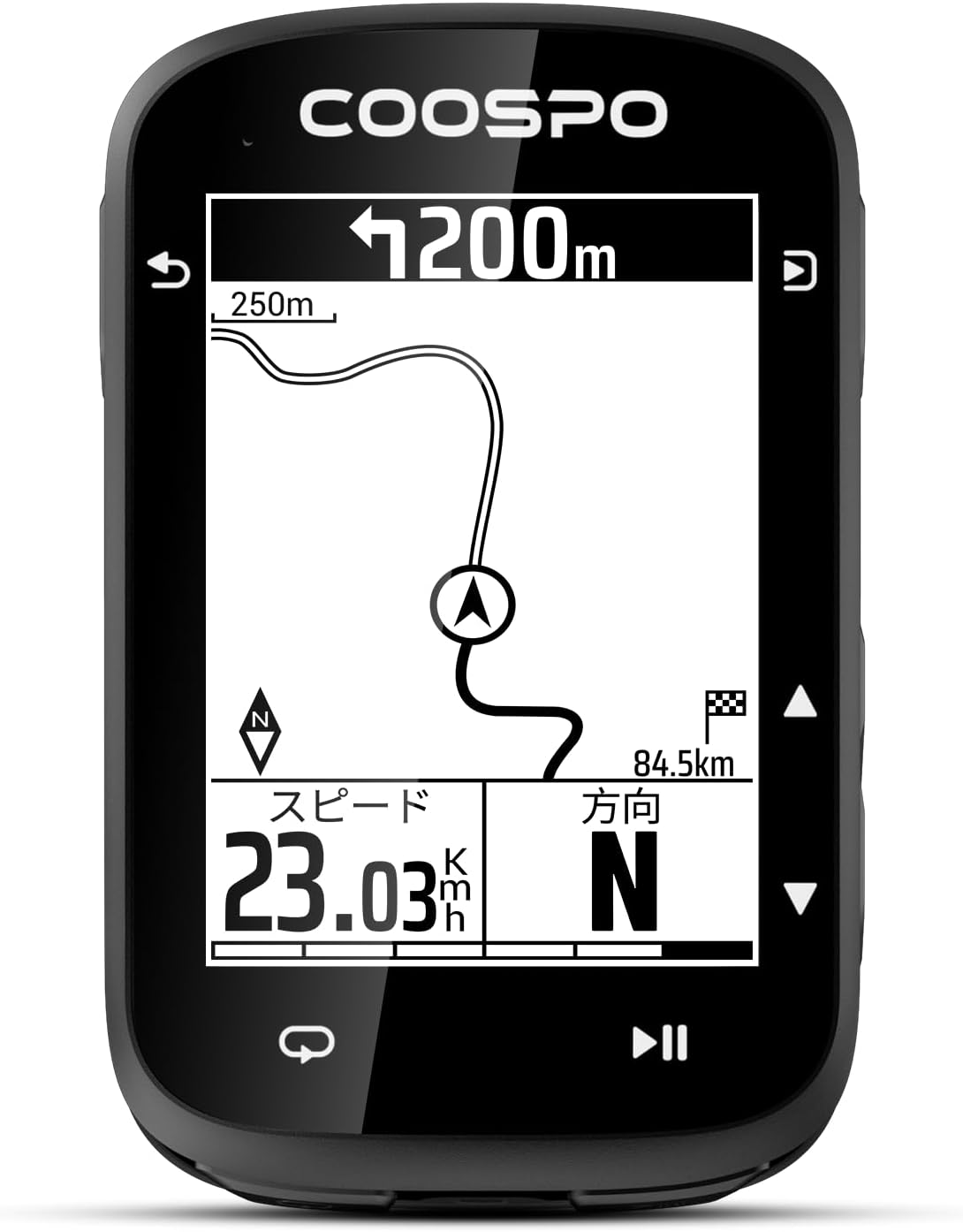 【百貨店SALE客体】 循環過程電子計算機 サイコン Bluetooth5.0 GPS積み上げる ナビゲーション 銀輪 ナビ す早さ米突 す早さ計 ASP-072