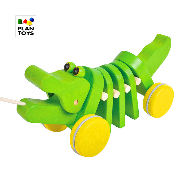 wooden crocodile toy