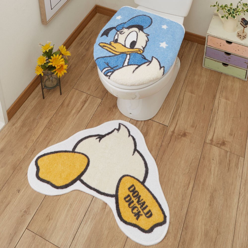モンキー　ドナルドダックのカーテンとトイレマットセットなど bdsb596d.jpg